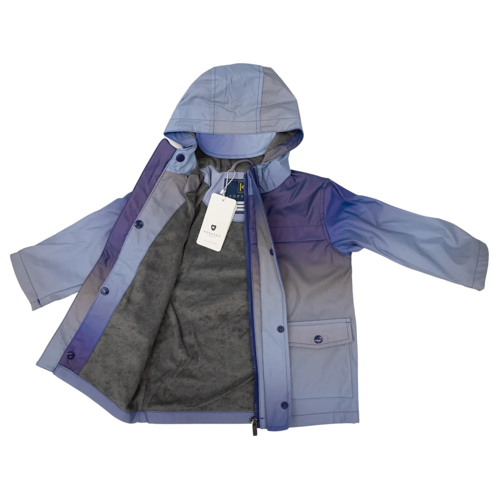 Korango Rainwear Boys Multi Colour Raincoat Navy