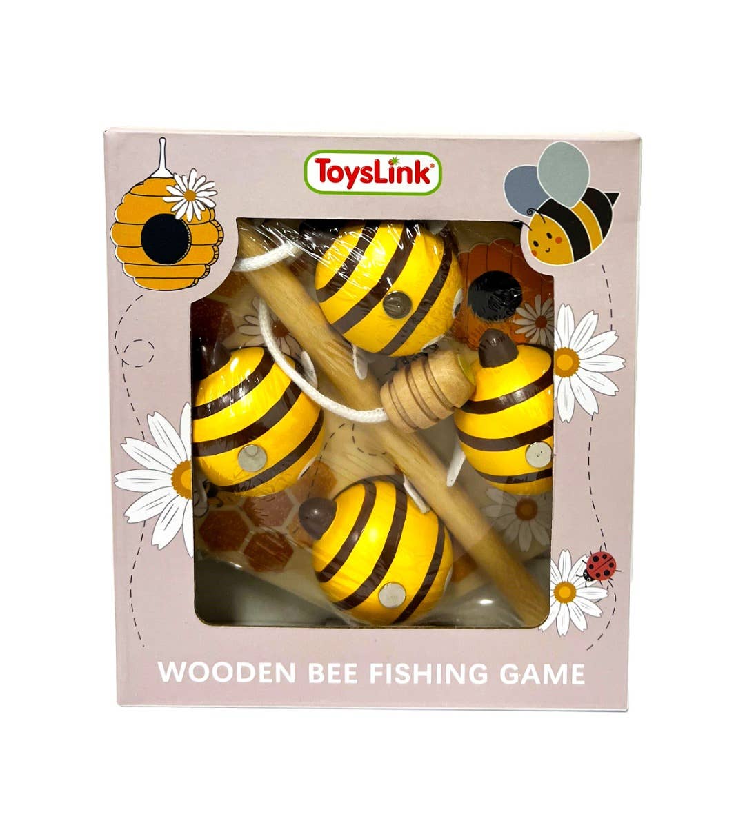 Wooden Bee Fishing Game