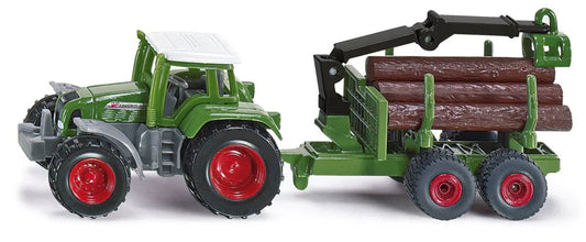 Siku - Tractor With Forestry Trailer