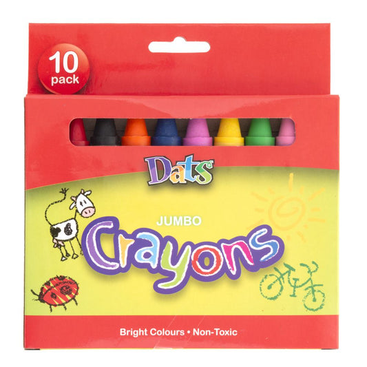 Dats Jumbo Crayons 10pk