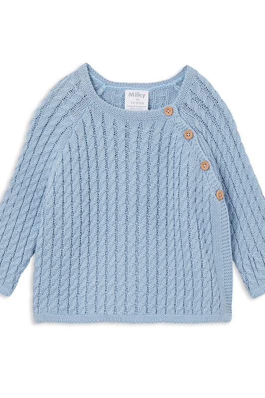 Horizon Blue Knit Cardigan