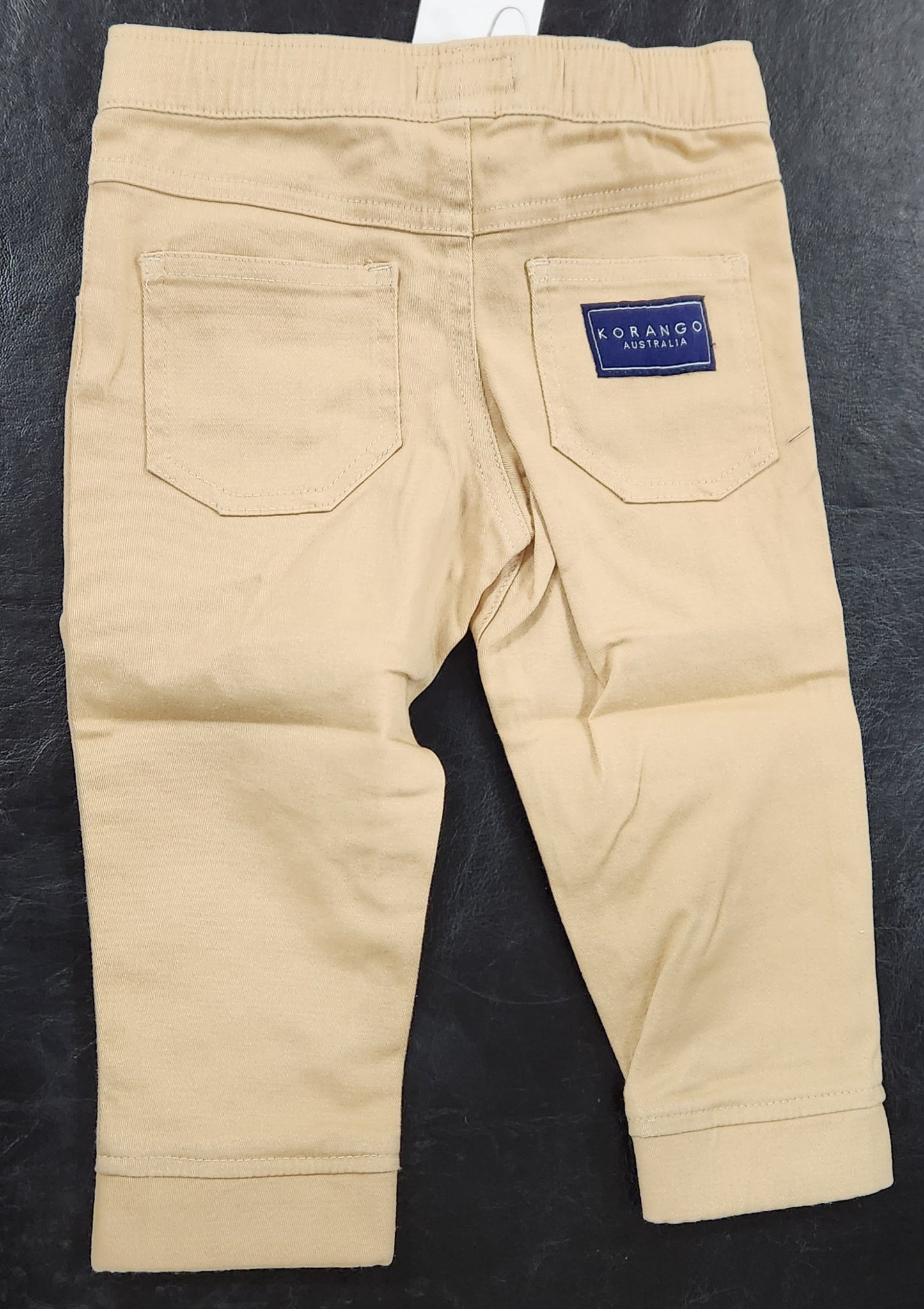 Korango Stretch Twill Chino with Drawstring Sand Baby