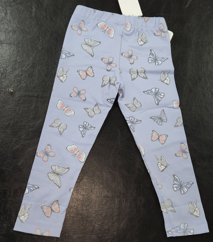 Korango Butterfly Print Legging Blue Herron