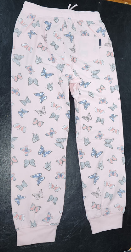 Korango Butterfly Print Pyjamas Fairytale Pink Baby