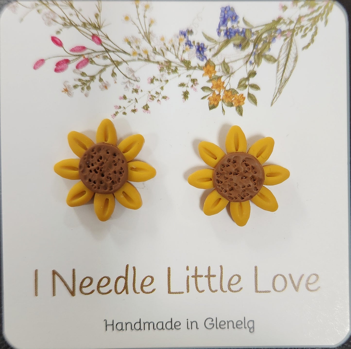 I Needle Little Love - Stud Earrings Floral