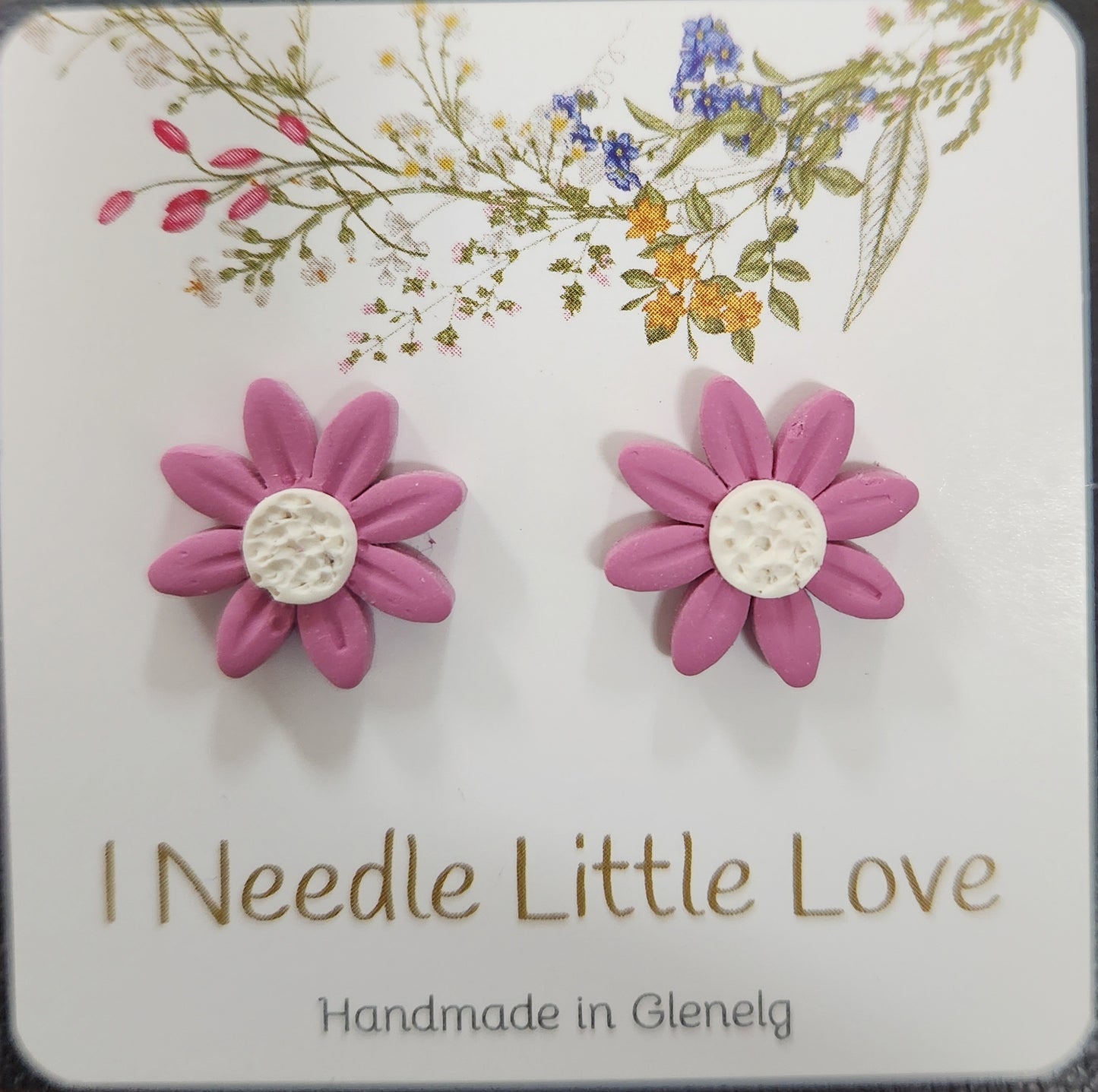 I Needle Little Love - Stud Earrings Floral