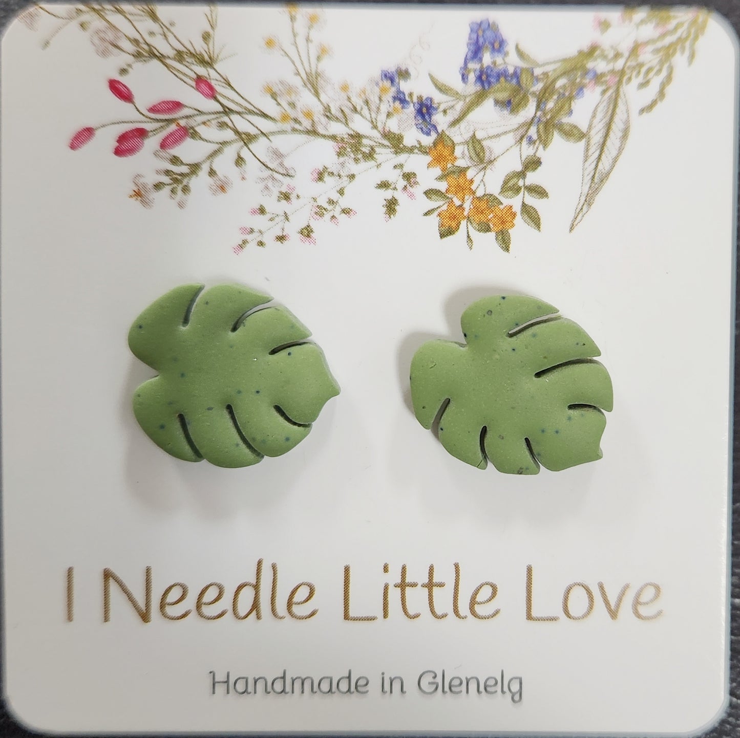 I Needle Little Love - Stud Earrings Floral