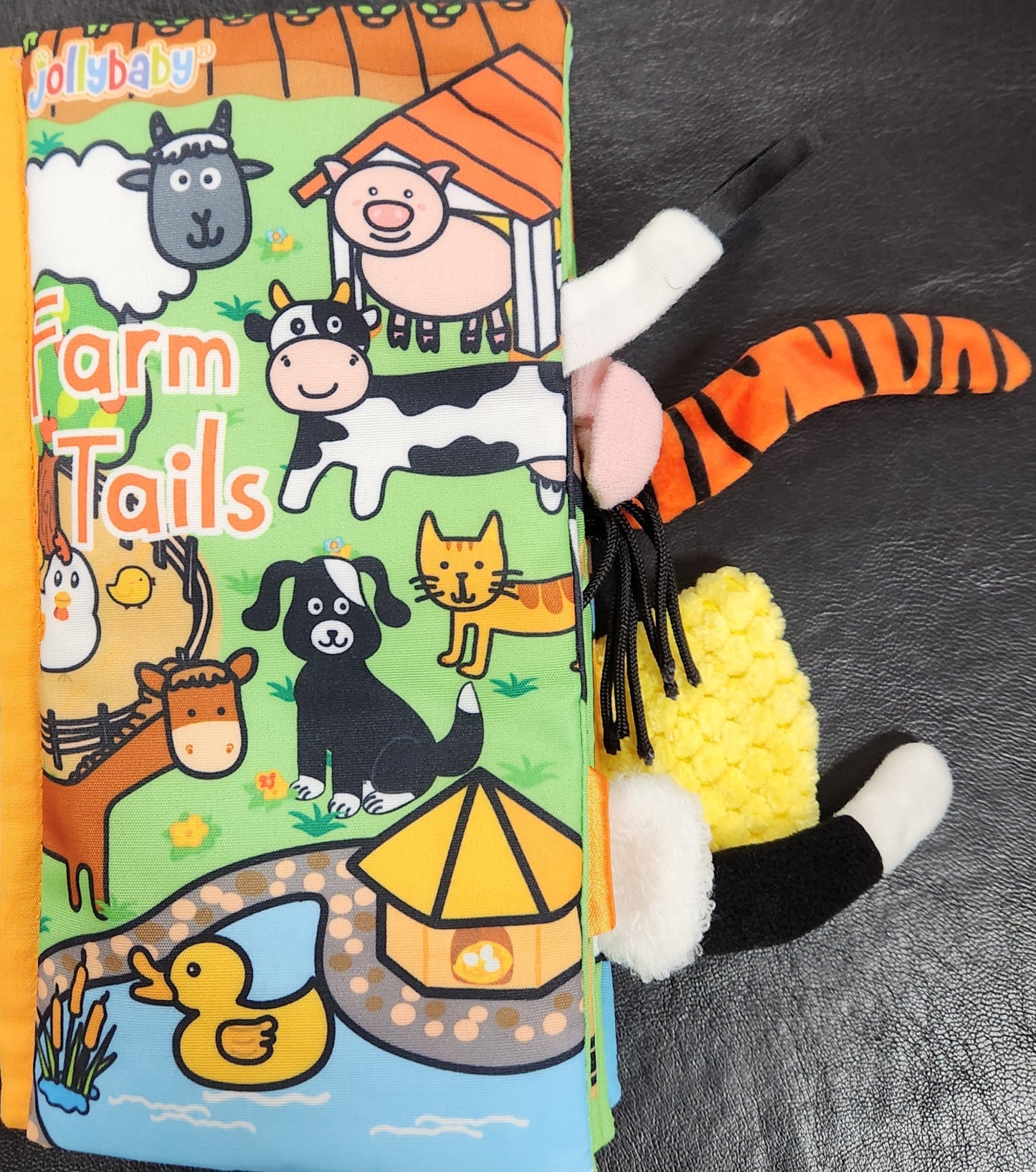 Jolly Baby - Fabric Book -Farm Tails