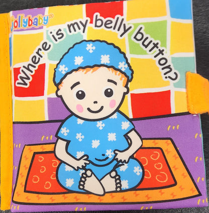 Jolly Baby - Fabric Book -Where is my Belly Button