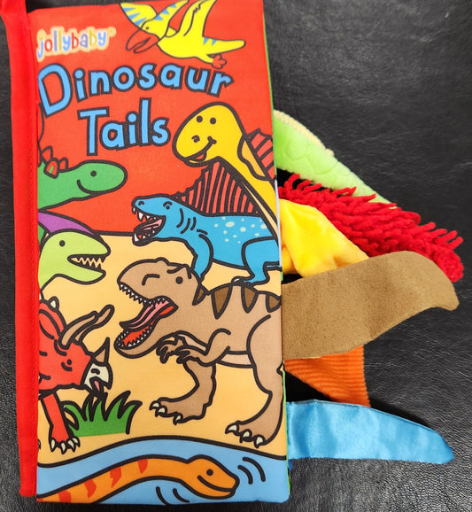 Jolly Baby - Fabric Book -Dinosaur Tails