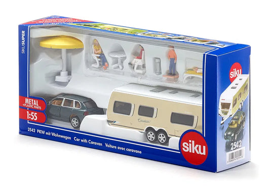 Siku - Car With Caravan - 2542