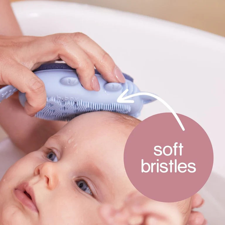 B.box - Baby Bath Brush + Sponge