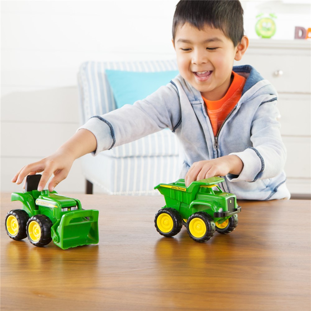 John Deere Sand Pit Vehicles Assorted 15cm