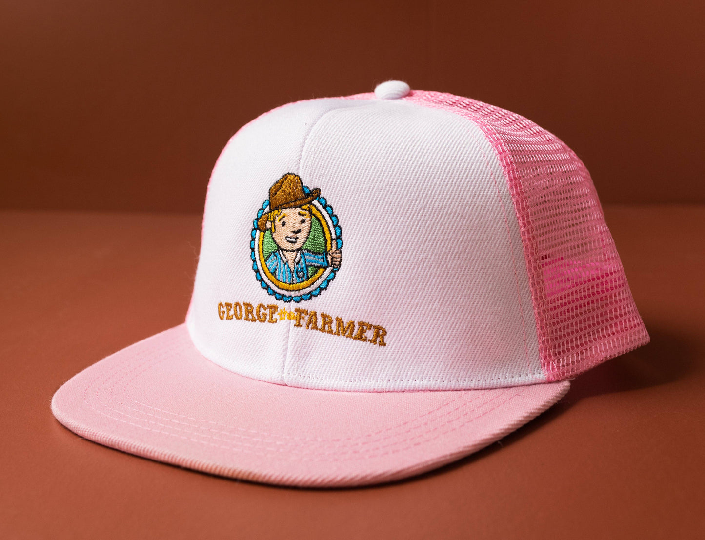 George The Farmer - High Contrast Embroidered Trucker Caps