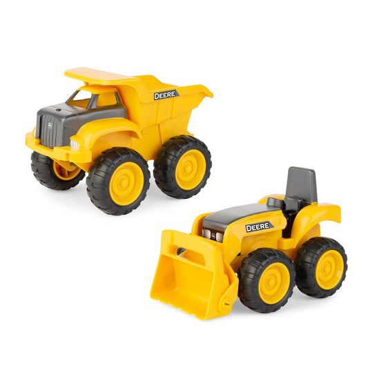 John Deere Sand Pit Construction Vehicle 2 Pack 15cm