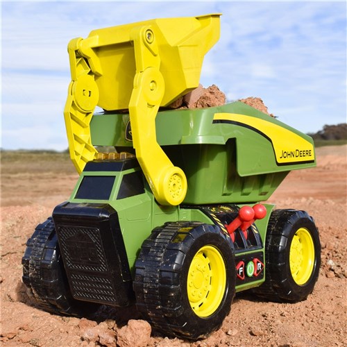 John Deere - 46cm Motorised 'Lights & Sounds' 2 N 1 Dig & Dump Rig