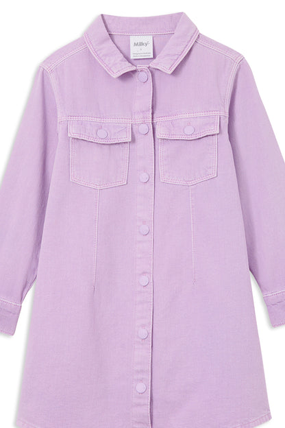 Lavender Denim Dress