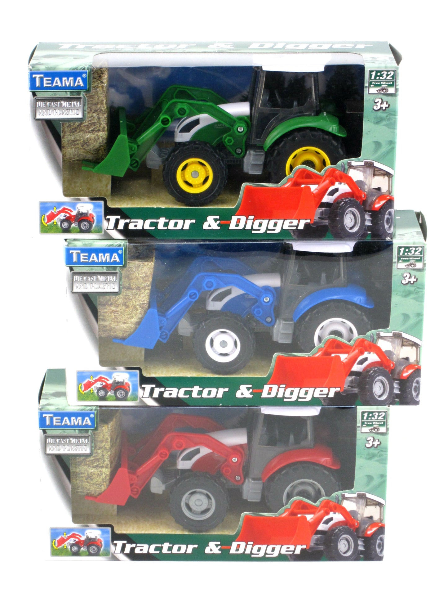 Teama - Farm Tractor with Scoop Digger