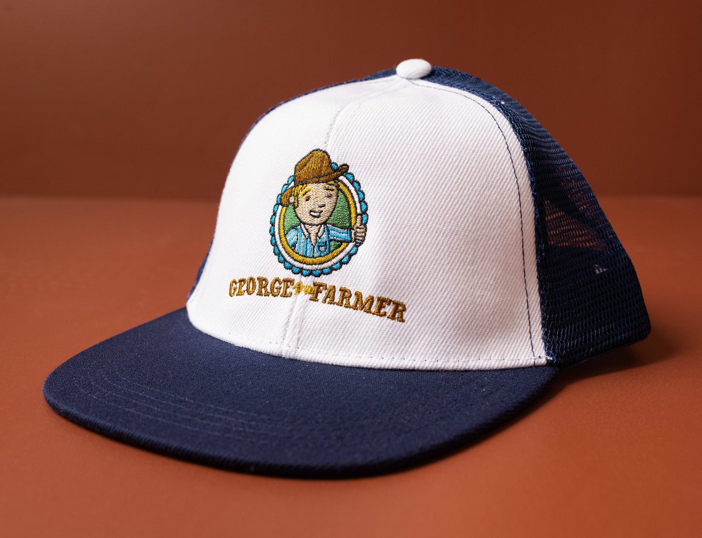 George The Farmer - High Contrast Embroidered Trucker Caps