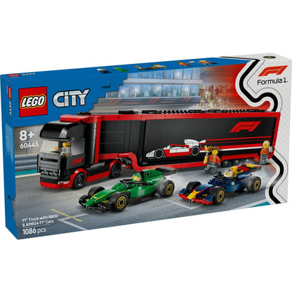 Lego City - F1® Truck with RB20 & AMR24 F1® Cars 60445