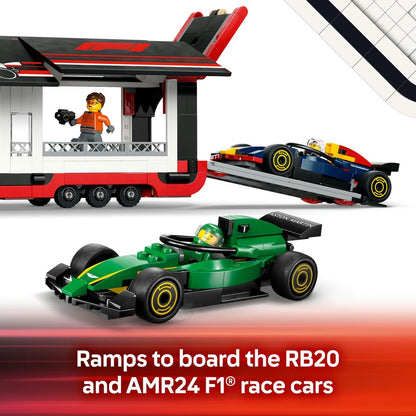 Lego City - F1® Truck with RB20 & AMR24 F1® Cars 60445