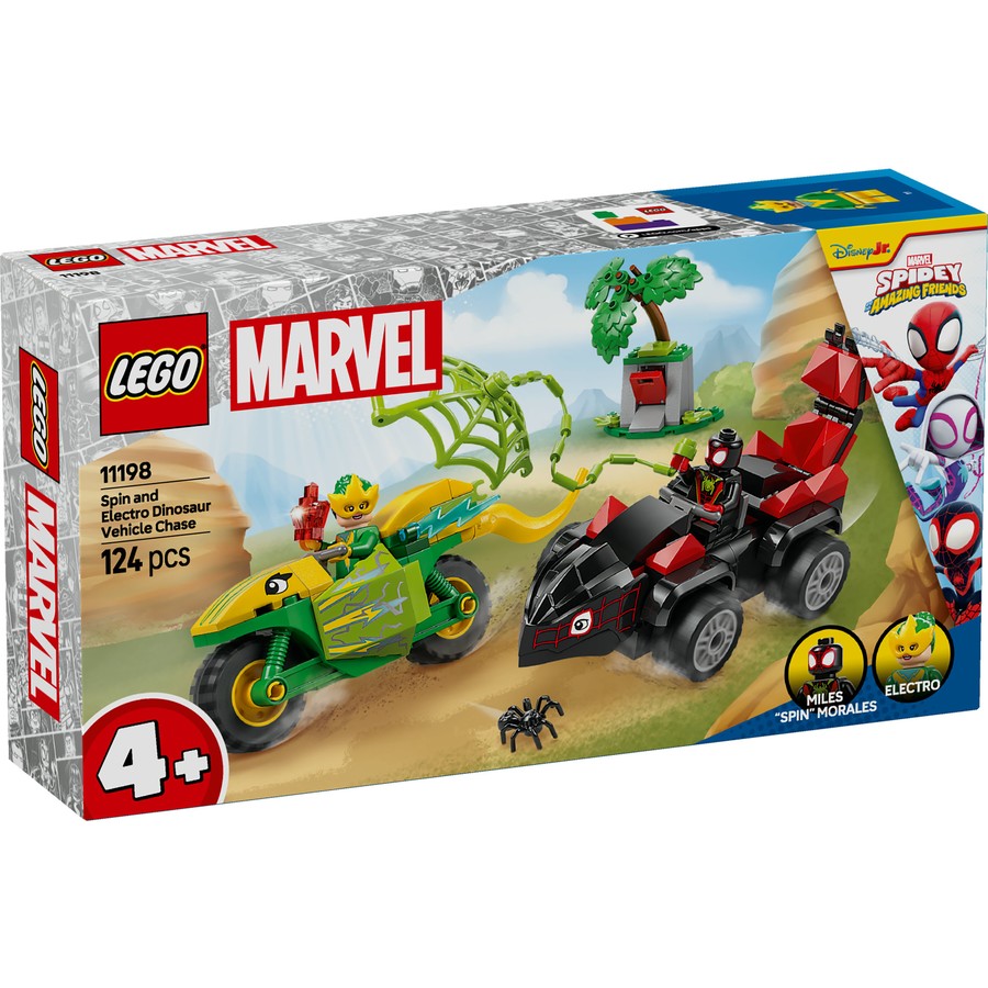 Lego Marvel - Spin and Electro Dinosaur Vehicle Chase 11198