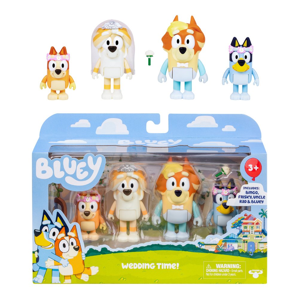 Bluey Figure 4 Pack