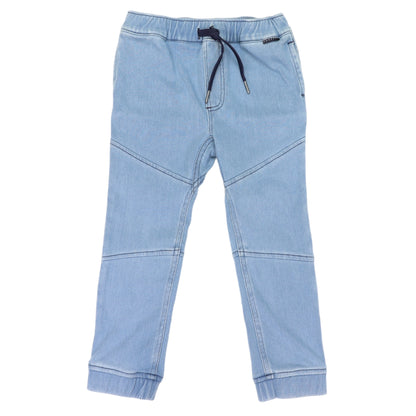 Korango- Elastic Waisted Stretch Denim Jean Light Wash