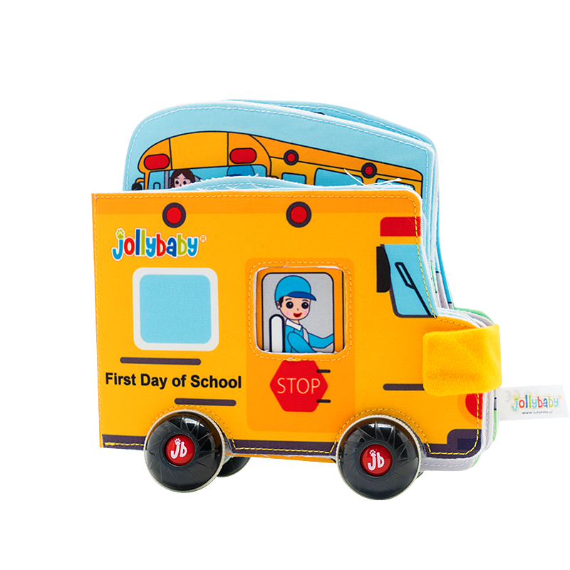 Jollybaby - Fabric Book -School Bus