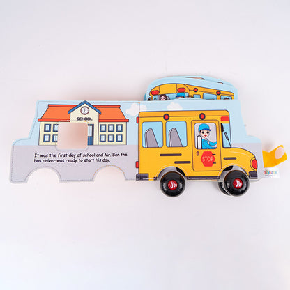 Jollybaby - Fabric Book -School Bus