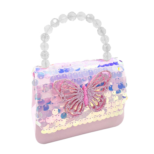 Pink Poppy - Dazzling Butterfly Handbag