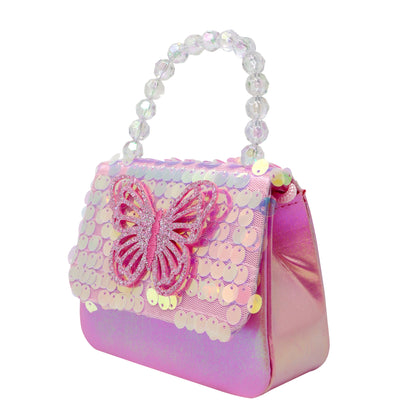 Pink Poppy - Dazzling Butterfly Handbag