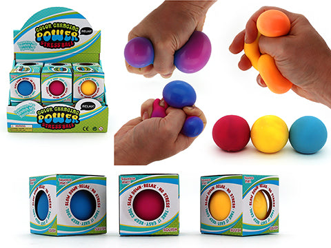 COLOUR CHANGE STRESS BALL IN BOX