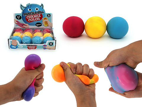 COLOUR CHANGE SQUEEZE STRESS BALL - 5.5 cm