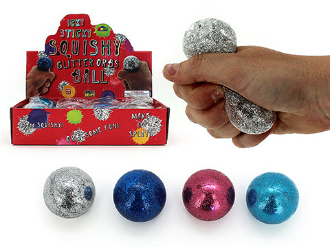 SQUISHY WATER ORBS GLITTER BALL