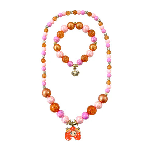 Pink Poppy - Emma Memma Necklace & Bracelet