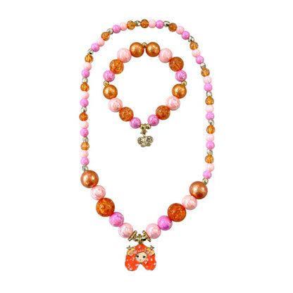 Pink Poppy - Emma Memma Necklace & Bracelet