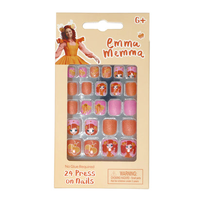 Pink Poppy - Emma Memma Press On Nails