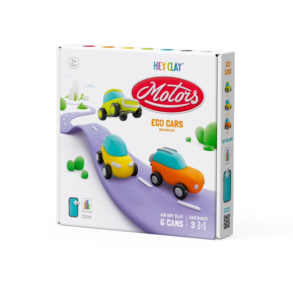 Hey Clay Eco Cars Creative Set