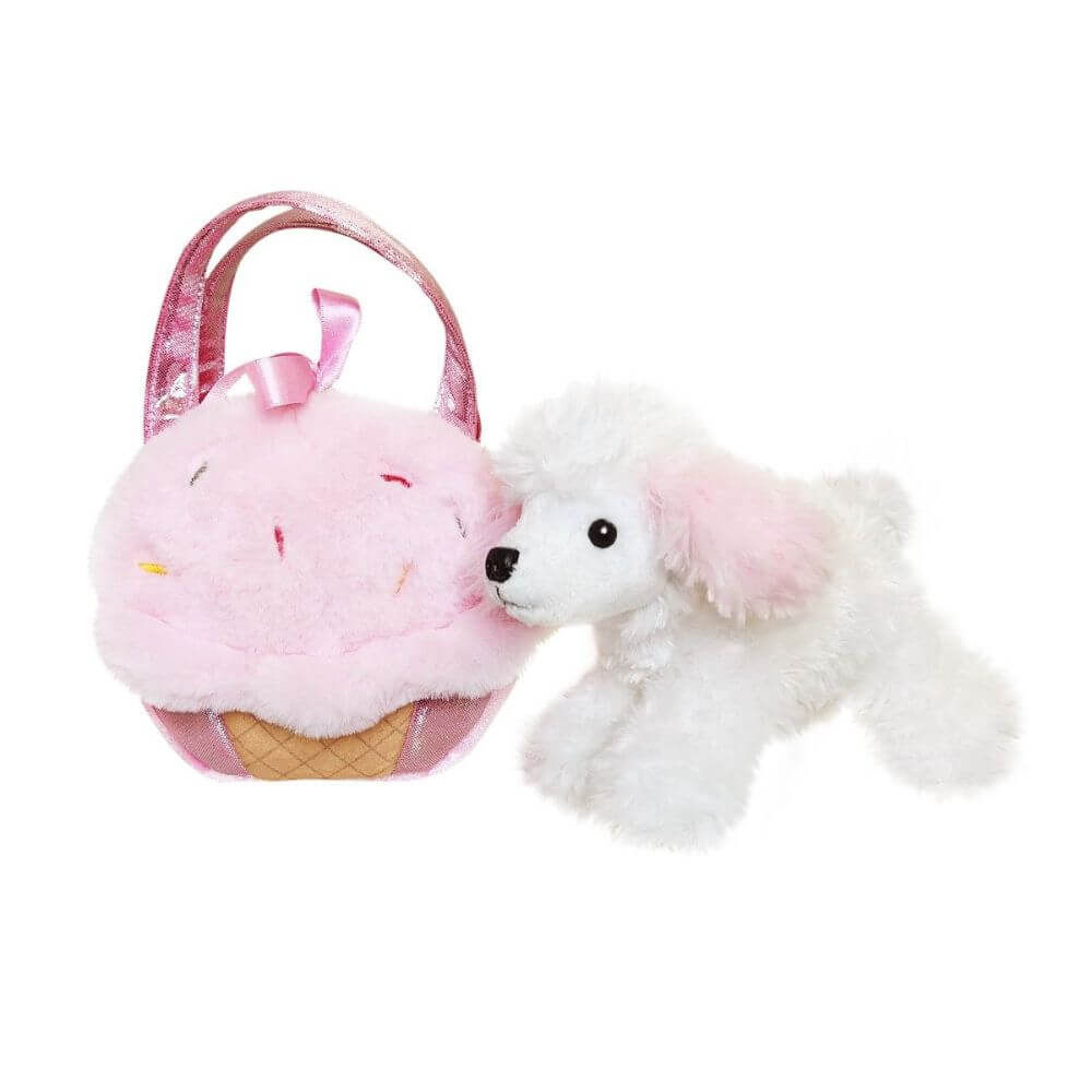 Fancy Pals - Pet Toy Carrier - Ice Cream Cone Poodle