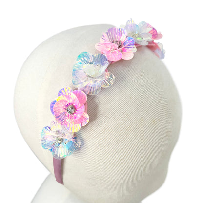 Pink Poppy - Mermaid Flower Headband