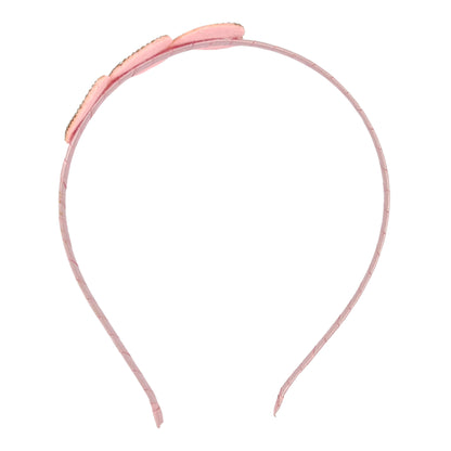 Pink Poppy - Pink Rhinestone Heart Headband