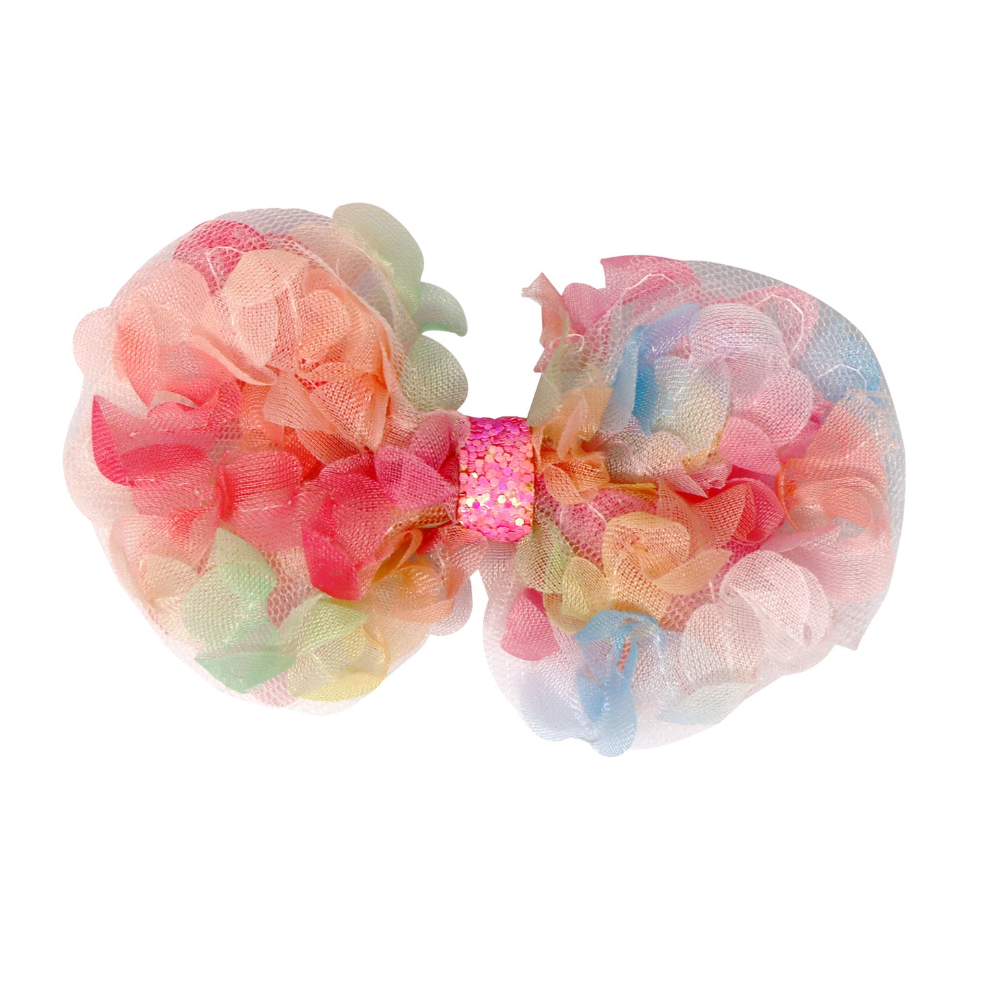 Pink Poppy Fairy Butterfly Friends Bow Hair Clip