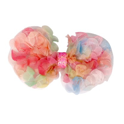 Pink Poppy Fairy Butterfly Friends Bow Hair Clip