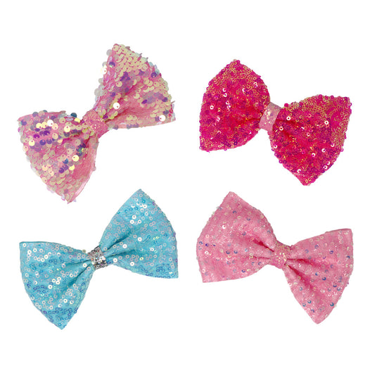 Pink Poppy Romantics Bow Hair Clips