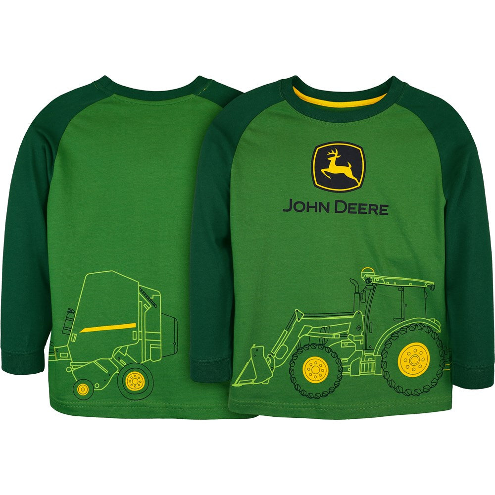 John Deere - Hay Baler Long Sleeve Tee