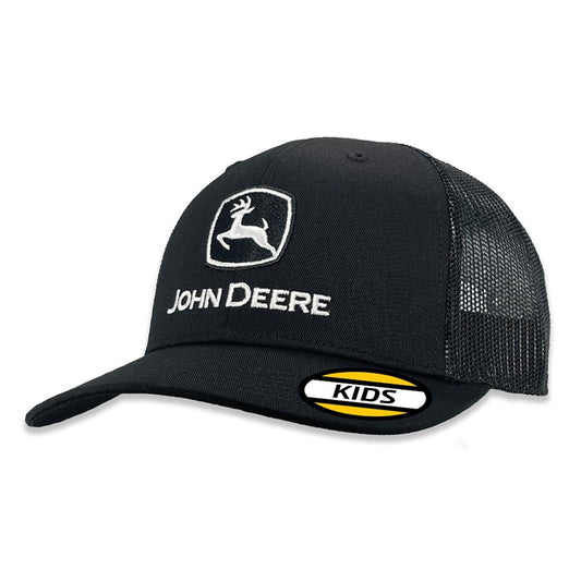 John Deere SnapBack Kids Cap -Basic Trucker Black