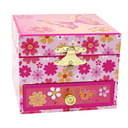 Pink Poppy - Vibrant Vacation Small Musical Jewellery Box