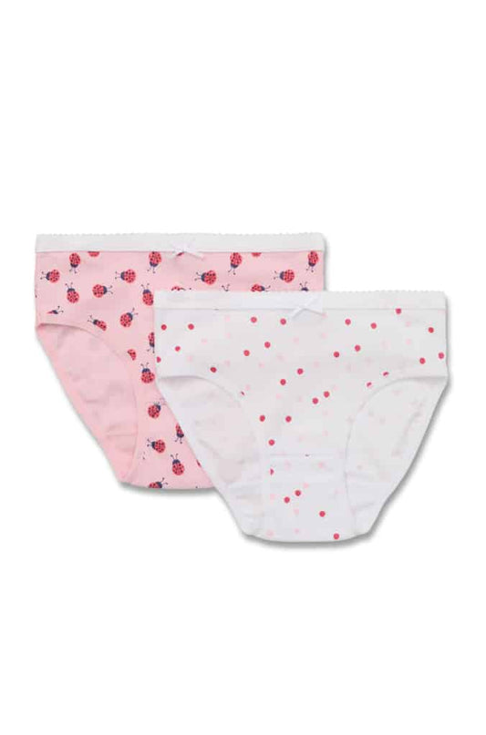 Marquise- Girls 2Pk Underwear Ladybugs