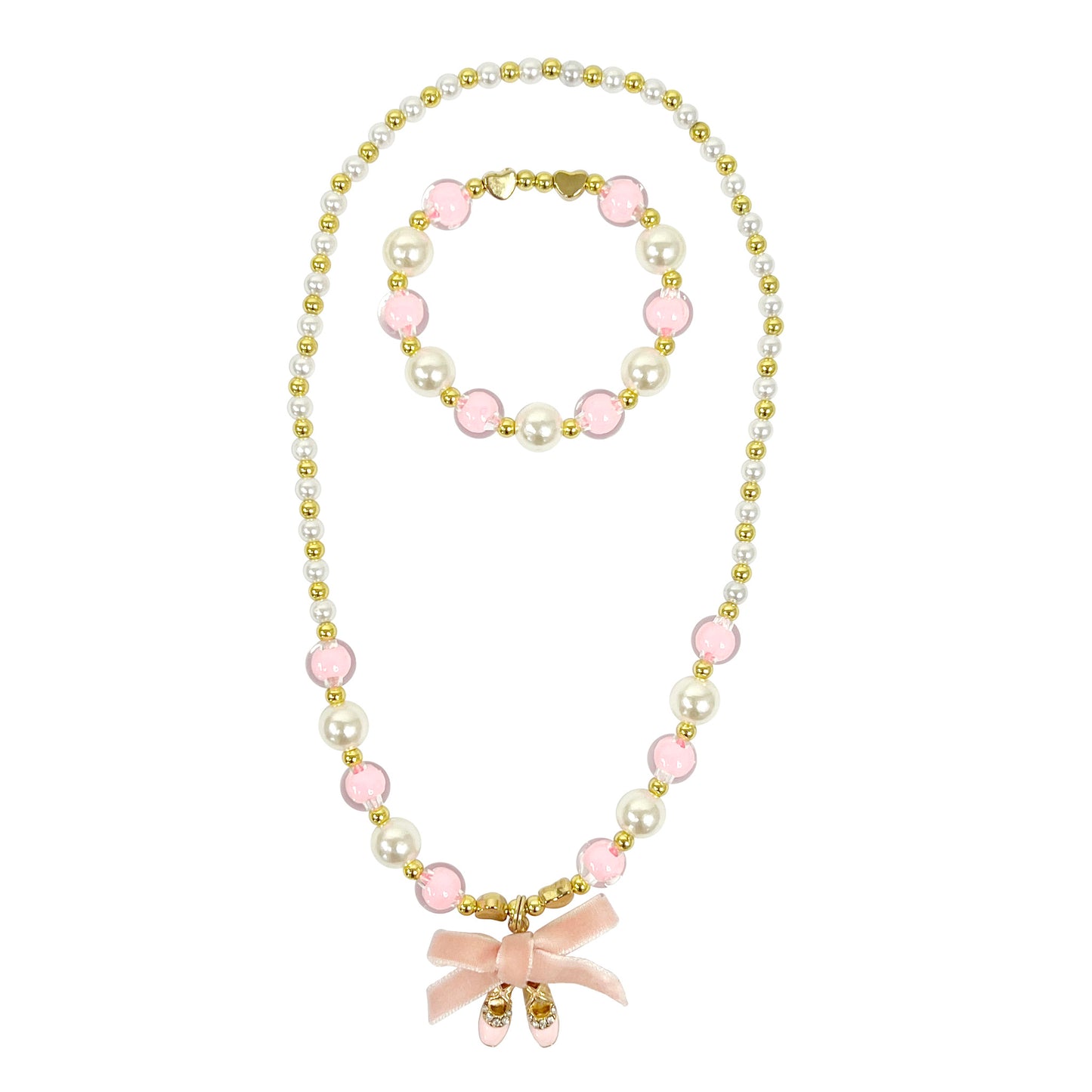 Pink Poppy - Ballerina Necklace & Bracelet Set